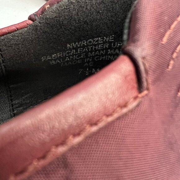 Nine West Rozene Wine Mary Jane Style Flats Size 7.5 M Slip On Drivers Classic - Picture 10 of 10